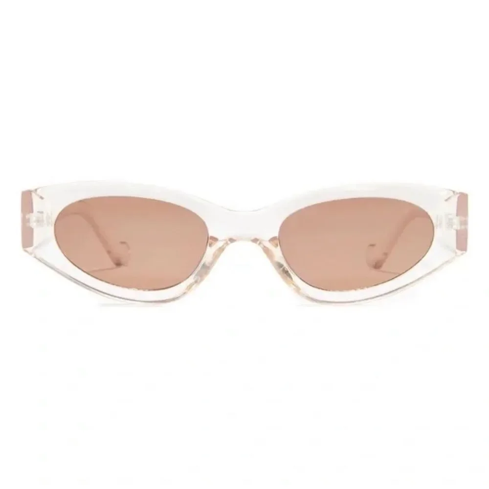 BP. Oval Sunglasses in Clear Brown